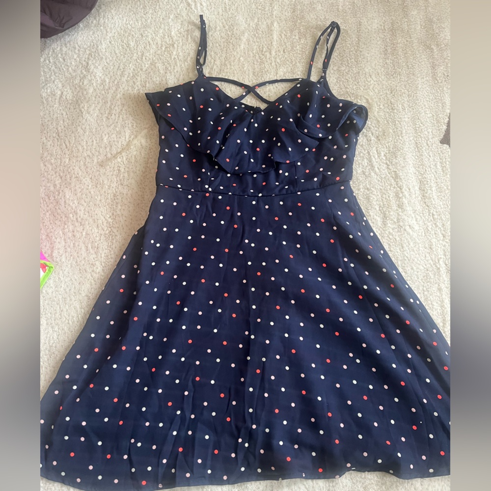 Polkadot Summer Short dress dress with frill
